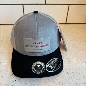 TravisMathew Barfly Golf Hat – Heather Grey & Black | Sample NWT
